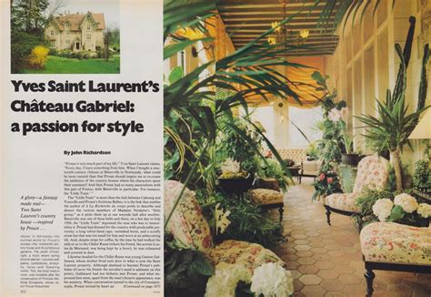 Yves Saint Laurent's Chateau Gabriel: A Passion for Style 